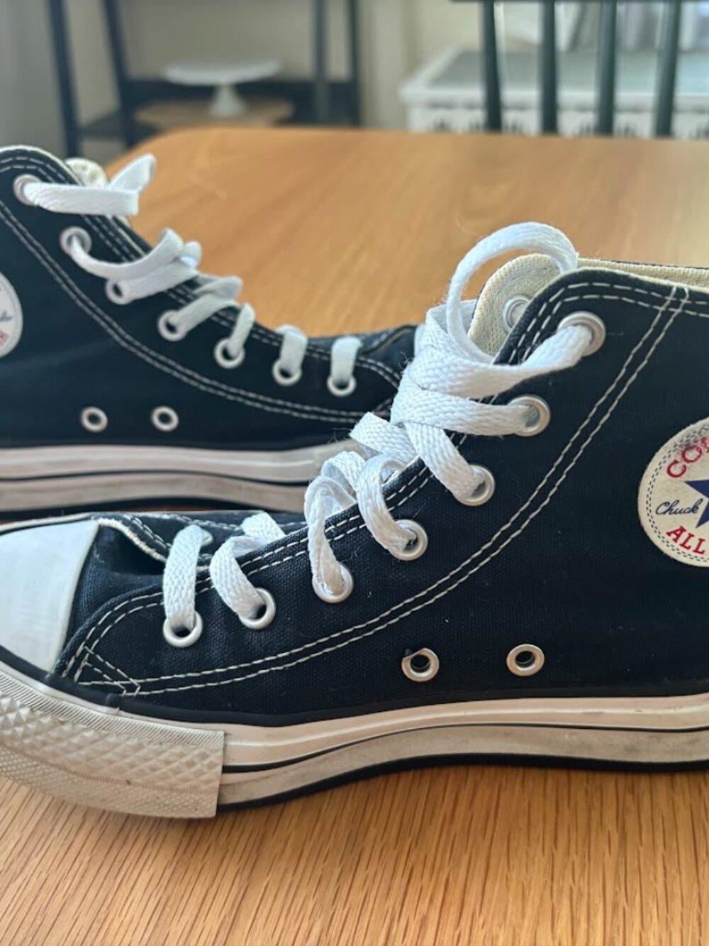Converse Chuck Taylor All Star High Top Sneakers Black size 3